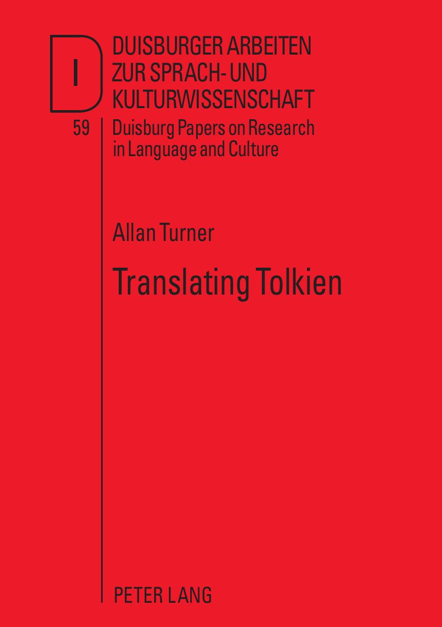 Translating Tolkien by Allan Turner