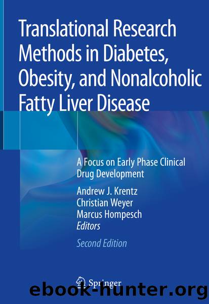 Translational Research Methods in Diabetes, Obesity, and Nonalcoholic Fatty Liver Disease by Unknown