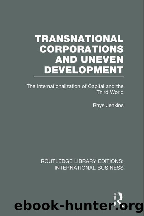 Transnational Corporations and Uneven Development (RLE International Business) : The Internationalization of Capital and the Third World by Rhys Jenkins