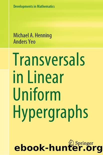 Transversals in Linear Uniform Hypergraphs by Michael A. Henning & Anders Yeo