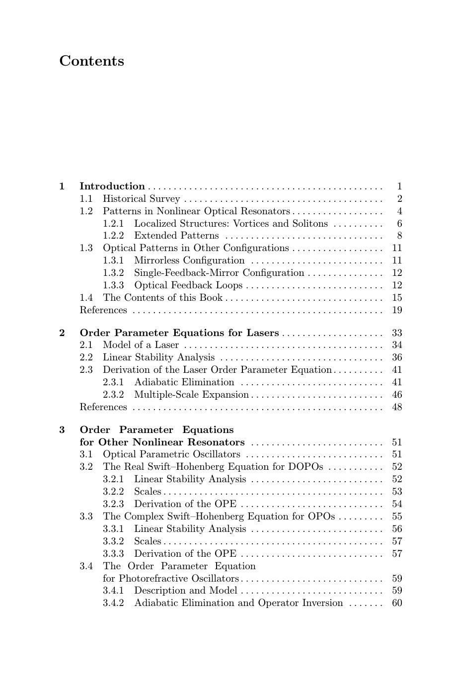 Transverse Patterns in Nonlinear Optical Resonators by Unknow