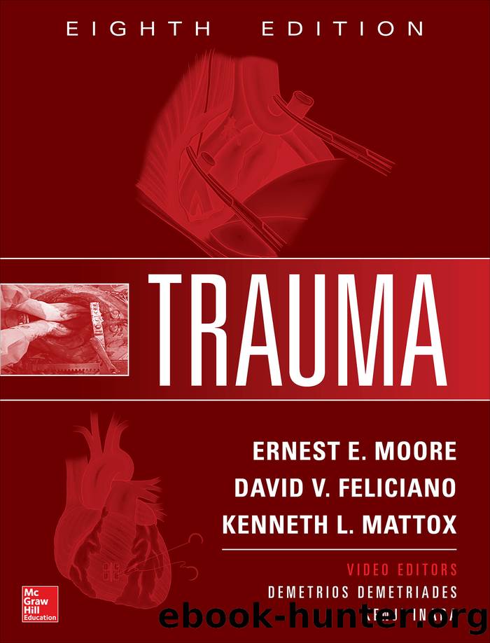 Trauma, Eighth Edition by Ernest E. Moore MD David V. Feliciano MD and Kenneth L. Mattox MD