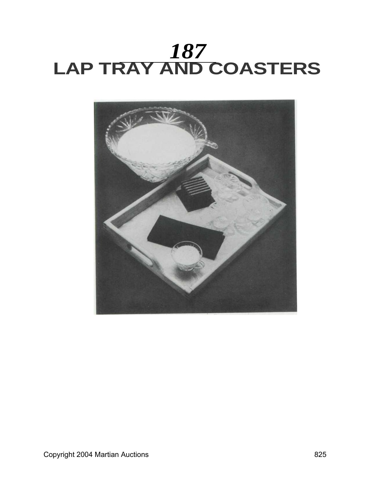 Tray by Lap Tray & Coasters