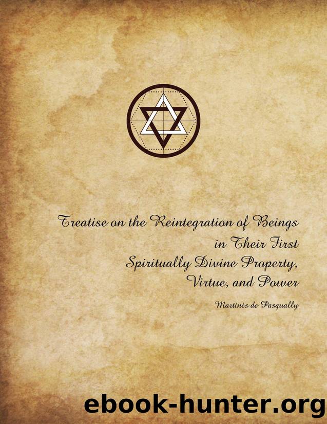 Treatise on the Reintegration of Beings by Unknown