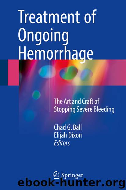 Treatment of Ongoing Hemorrhage by Chad G. Ball & Elijah Dixon