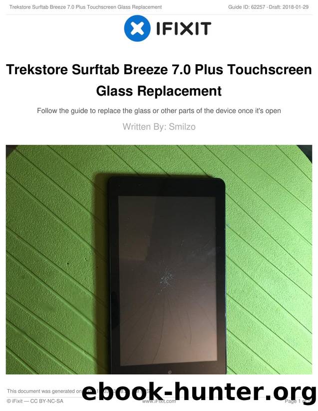 Trekstore Surftab Breeze 7.0 Plus Touchscreen Glass Replacement by Unknown