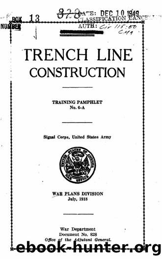 Trench line construction. by Unknown