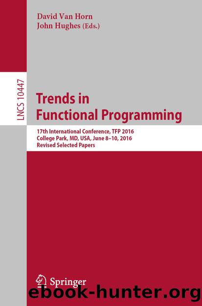 Trends in Functional Programming by Unknown