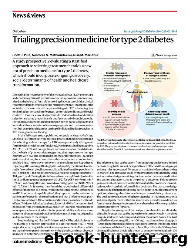 Trialing precision medicine for type 2 diabetes by Scott J. Pilla & Nestoras N. Mathioudakis & Nisa M. Maruthur