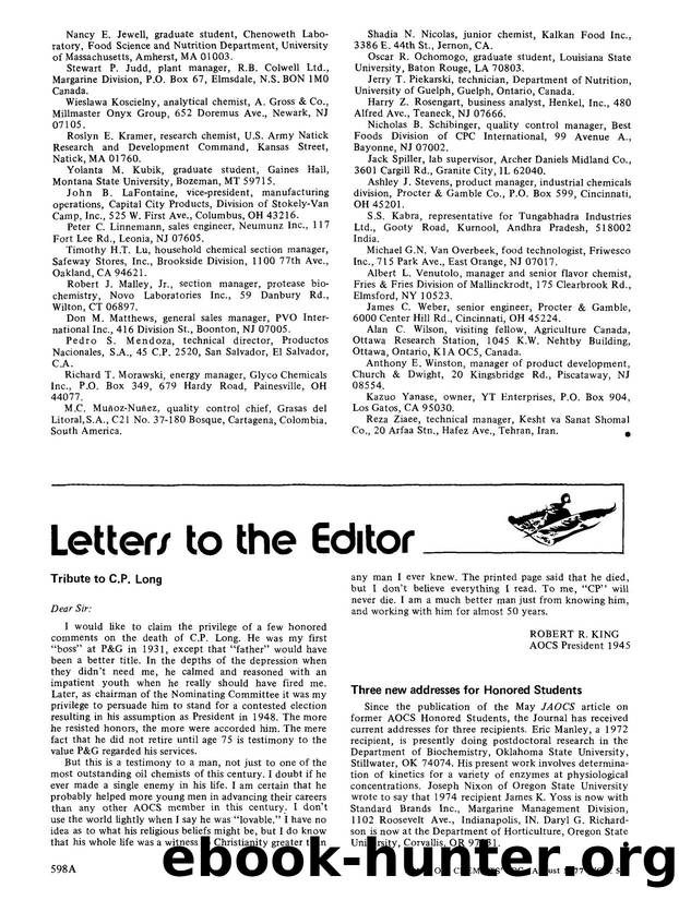 Tribute to C.P. Long by Unknown
