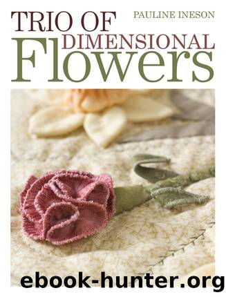 Trio of Dimensional Flowers by Pauline Ineson