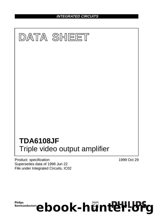 Triple video output amplifier by Philips Semiconductors