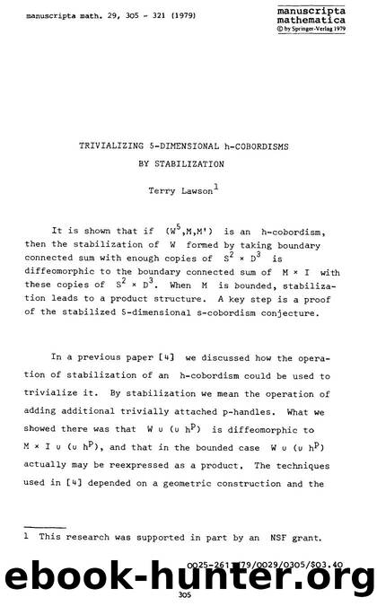 Trivializing 5-dimensional h-cobordisms by stabilization by Unknown