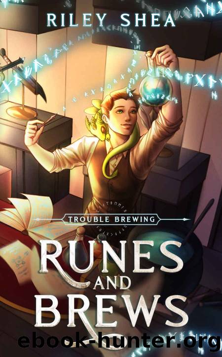 Trouble Brewing: A Cozy Shopkeeper Fantasy (Runes & Brews Book 1) by Riley Shea