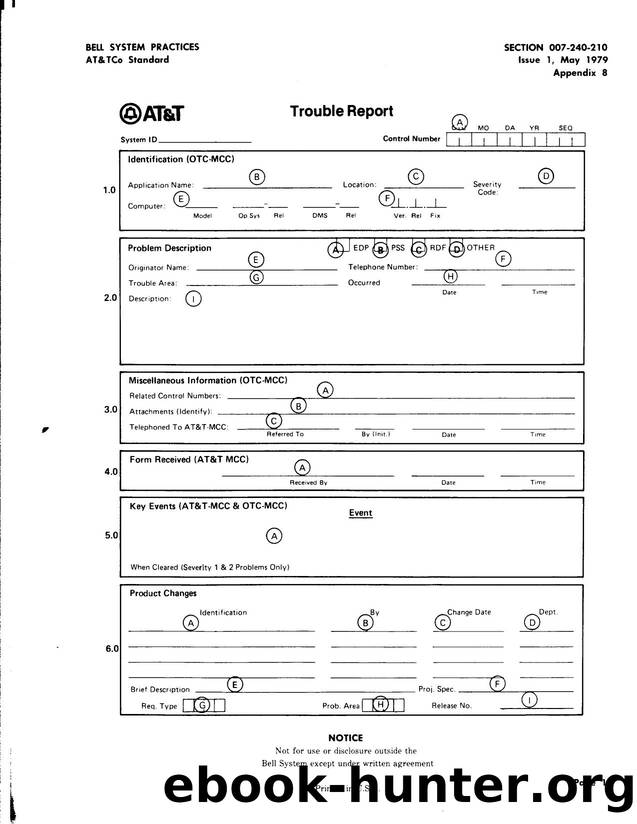 Trouble Report by AT&&T