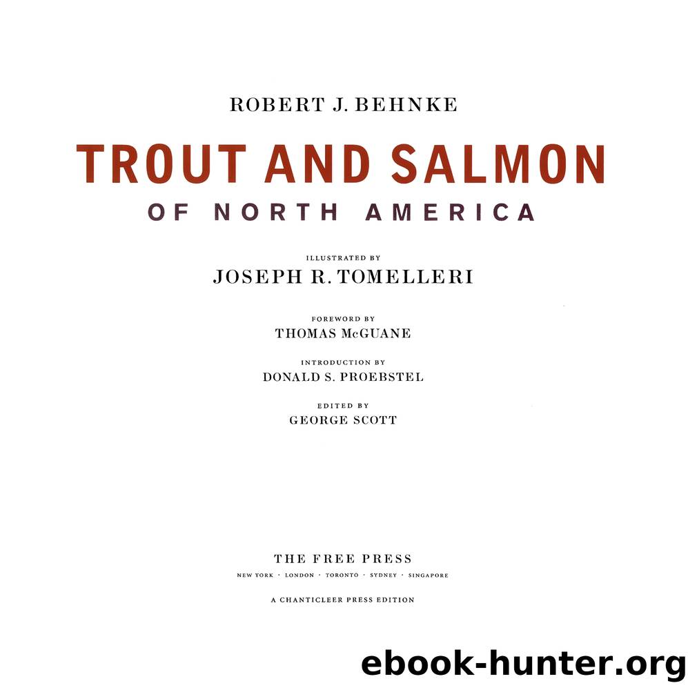 Trout and Salmon of North America by Robert Behnke
