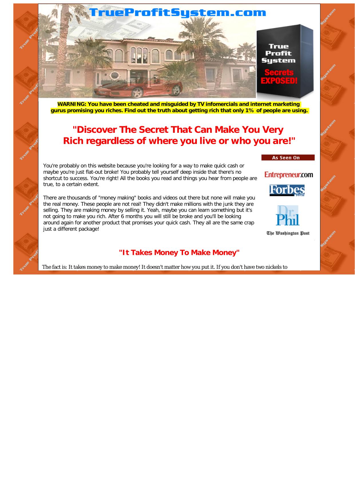 True Profit System - Secrets Exposed! by Best of Kuszter's Collection