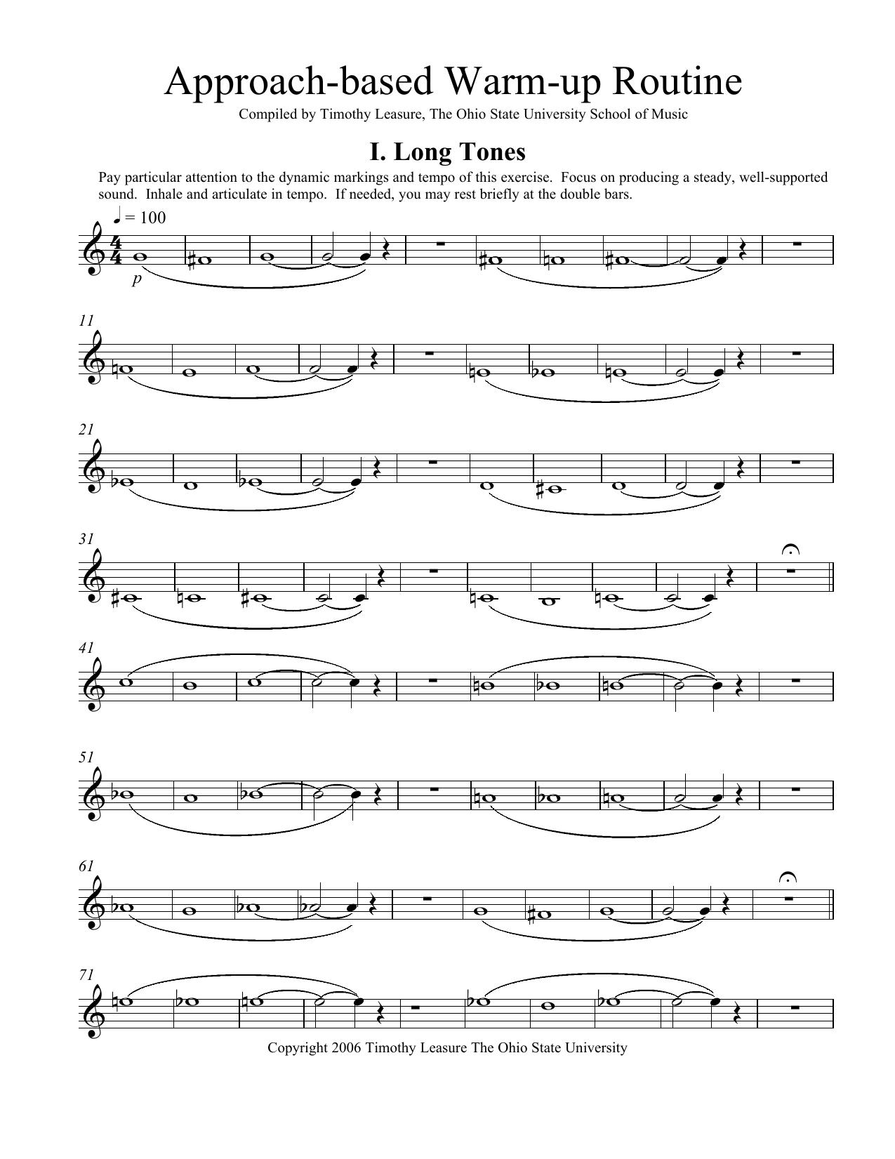 Trumpet Warm-up 2 by Timothy Leasure