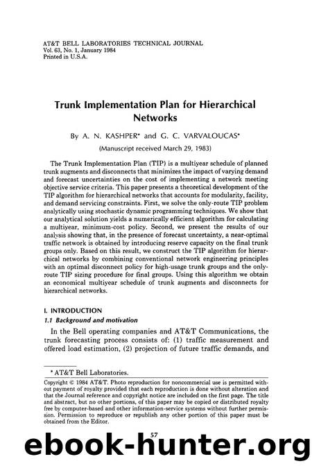 Trunk Implementation Plan for Hierarchical Networks by Unknown