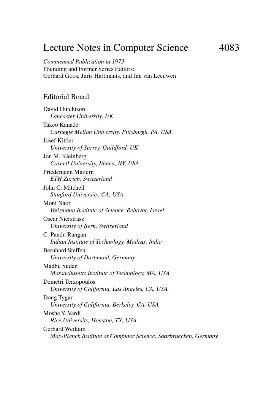 Trust and Privacy in Digital Business: Third International Conference, TrustBus 2006, Kraków, Poland, September 4-8, 2006. Proceedings by Marco Casassa Mont (auth.) Simone Fischer-Hübner Stevel Furnell Costas Lambrinoudakis (eds.)