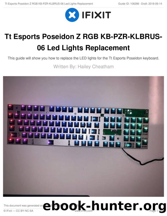 Tt Esports Poseidon Z RGB KB-PZR-KLBRUS-06 Led Lights Replacement by Unknown