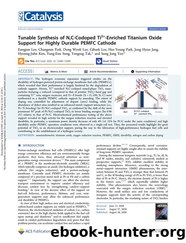 Tunable Synthesis of N,C-Codoped Ti3+-Enriched Titanium Oxide Support for Highly Durable PEMFC Cathode by unknow