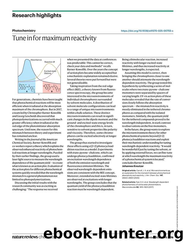 Tune in for maximum reactivity by Johannes Kreutzer