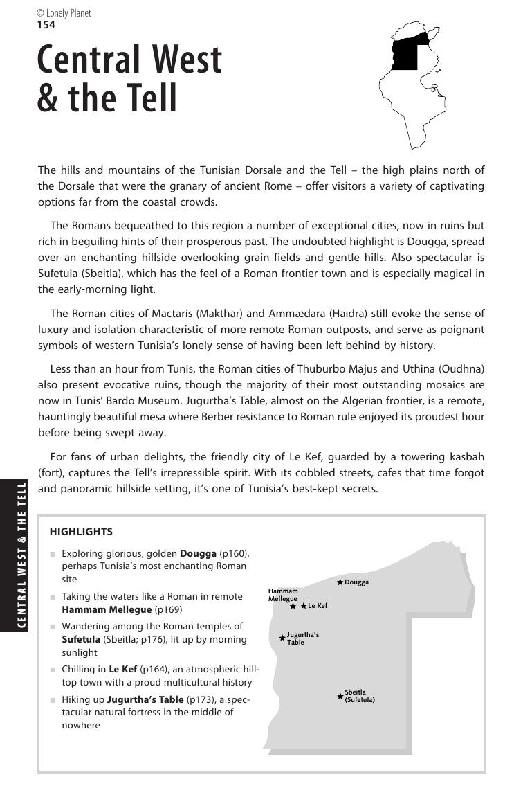 Tunisia - Central West & the Tell (Chapter) by Lonely Planet