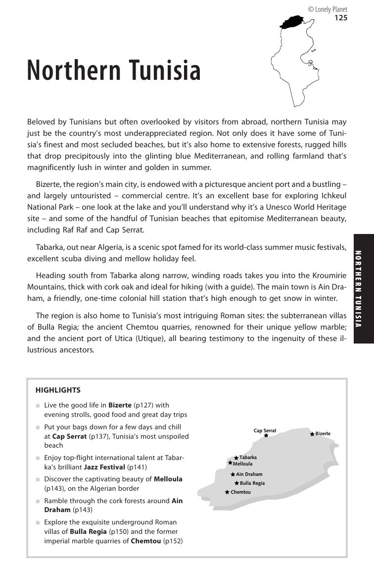 Tunisia - Northern Tunisia (Chapter) by Lonely Planet