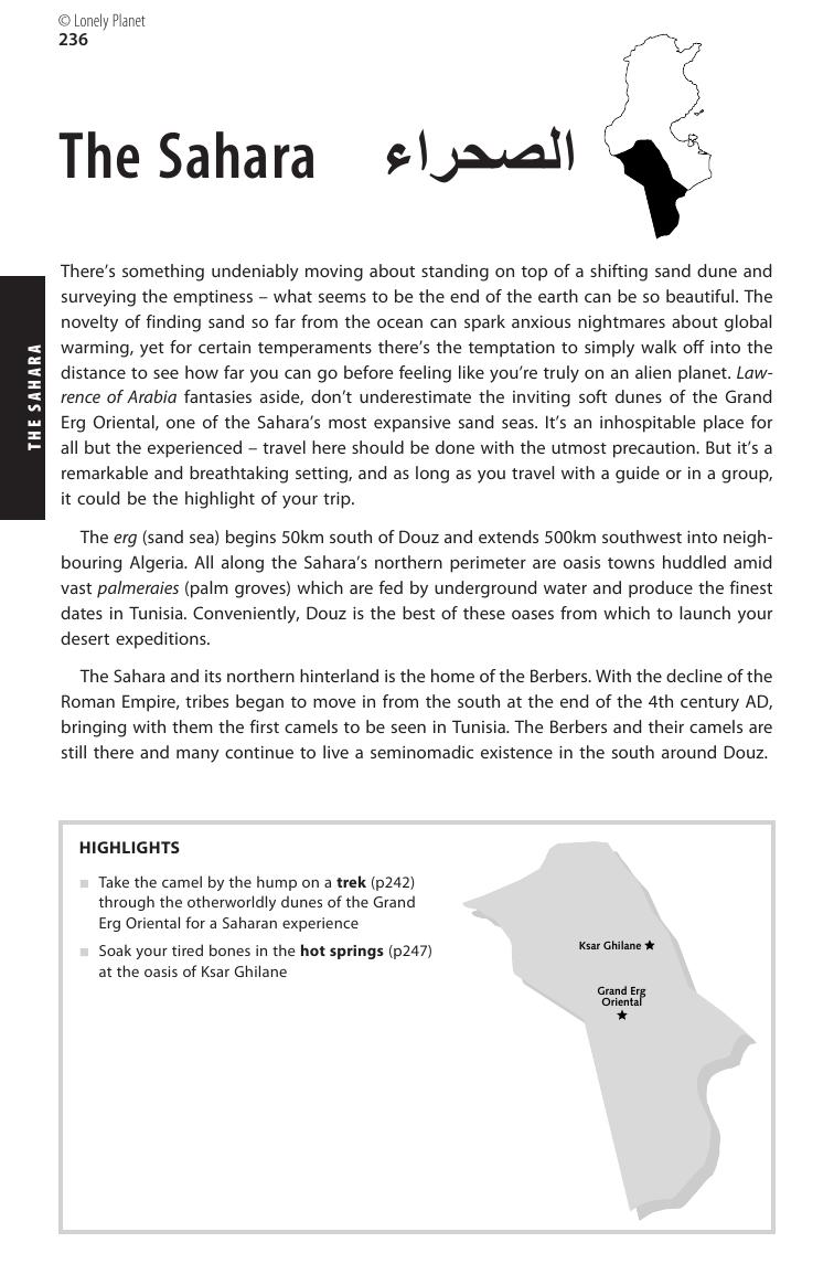 Tunisia - The Sahara (Chapter) by Lonely Planet