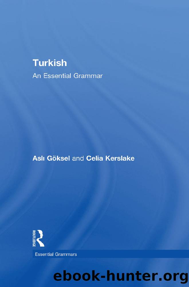 Turkish: an Essential Grammar by Celia Kerslake & Celia Kerslake
