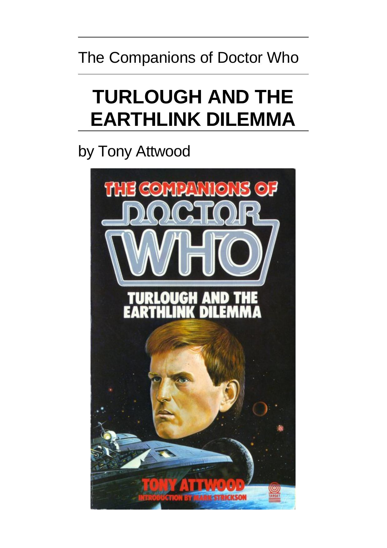 Turlough and the Earthlink Dilemma by Tony Attwood