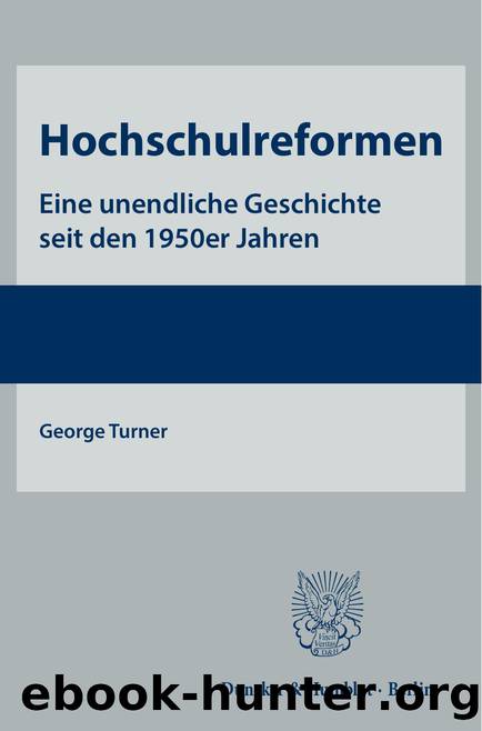 Turner by Hochschulreformen (9783428554249)