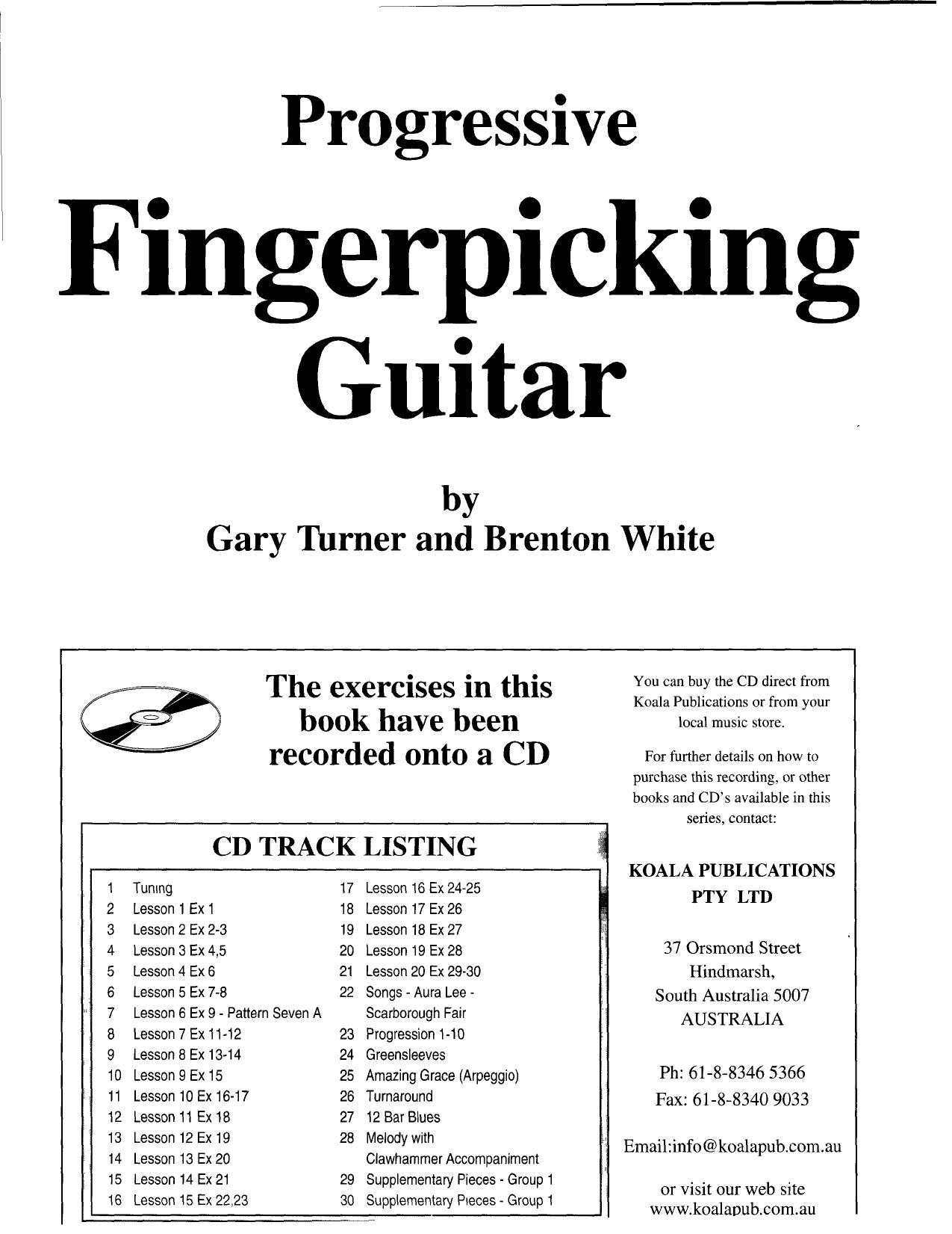 Turner, Gary & White, Brenton by Progressive Guitar Fingerpic