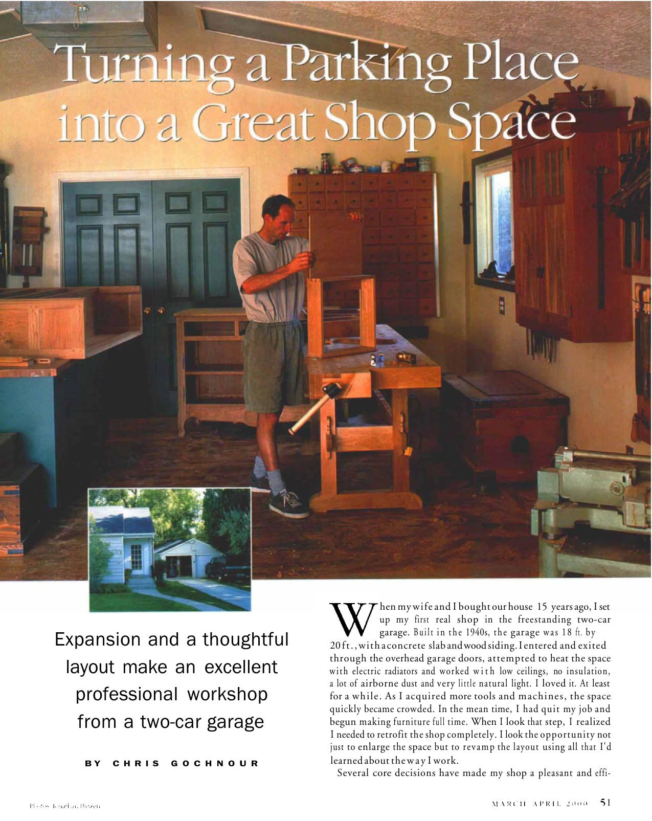 Turning a Parking Place into a Great Shop Space by Chris Gochnour