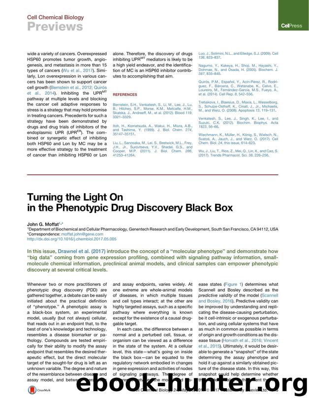 Turning the Light On in the Phenotypic Drug Discovery Black Box by John G. Moffat