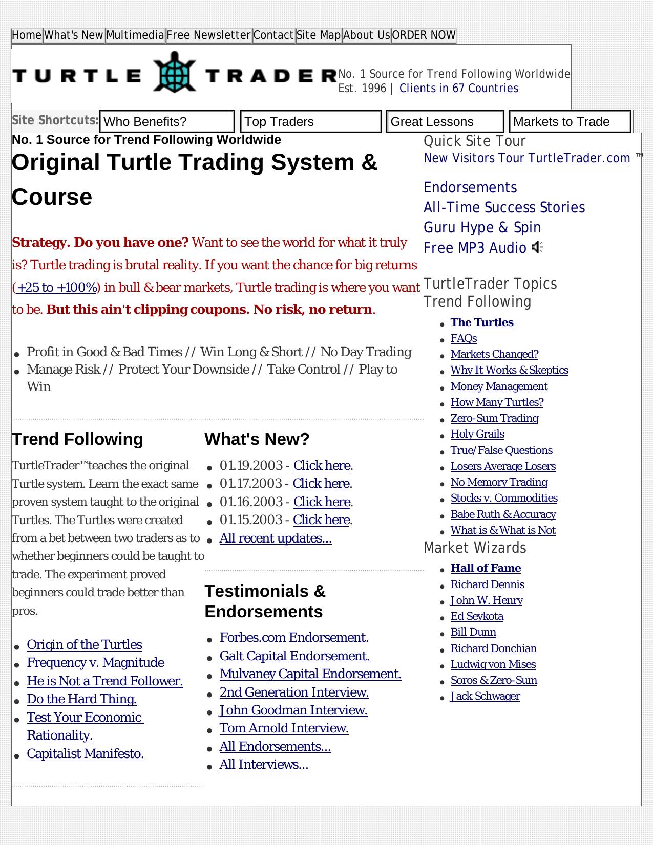 Turtle Trading System: Learn the Original Turtle Trading System for Stocks and Commodities. by Unknown