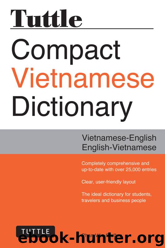 Tuttle Compact Vietnamese Dictionary by Phan Van Giuong