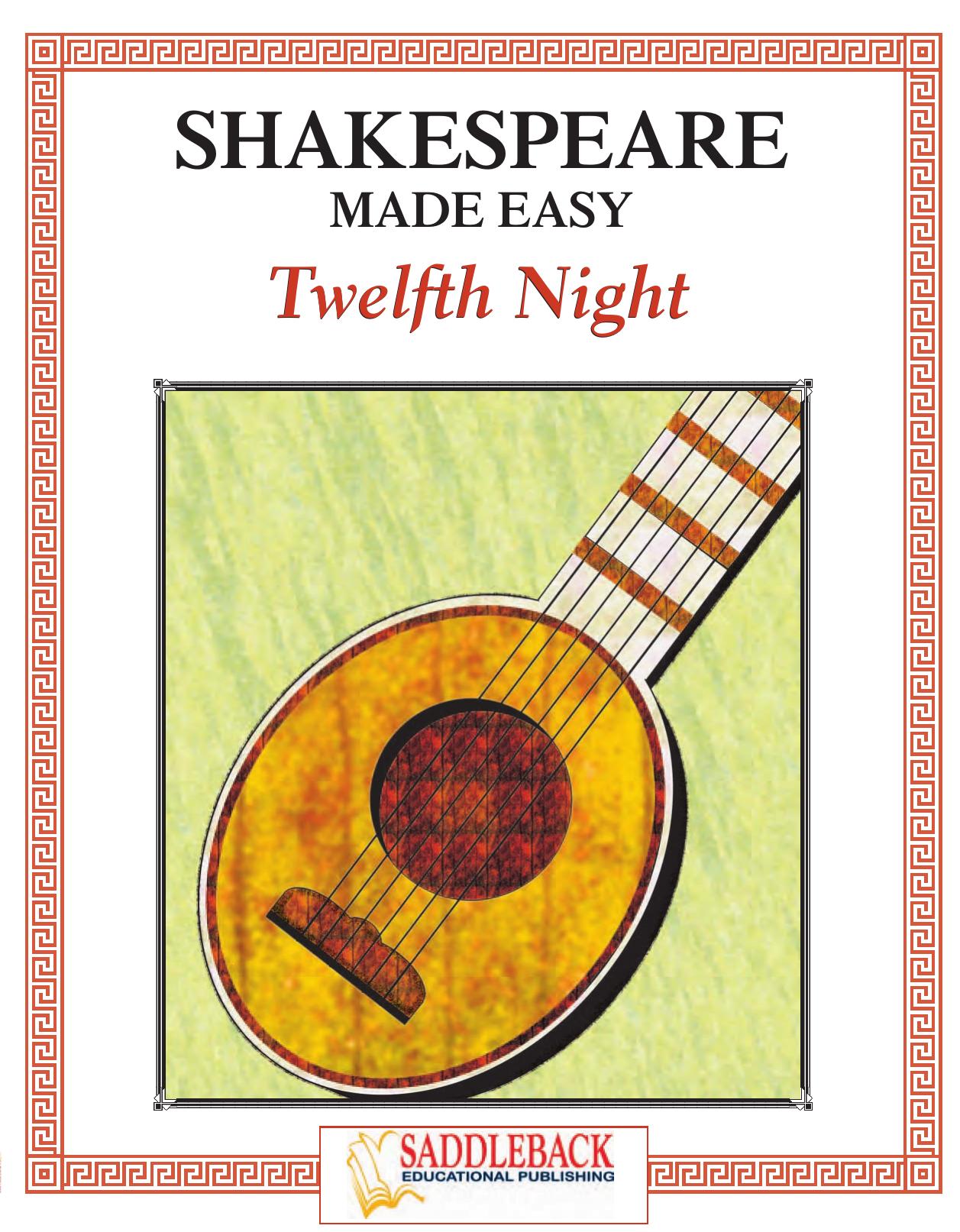 Twelfth Night, Shakespeare Made Easy (Shakespeare Made Easy Study Guides) by William Shakespeare