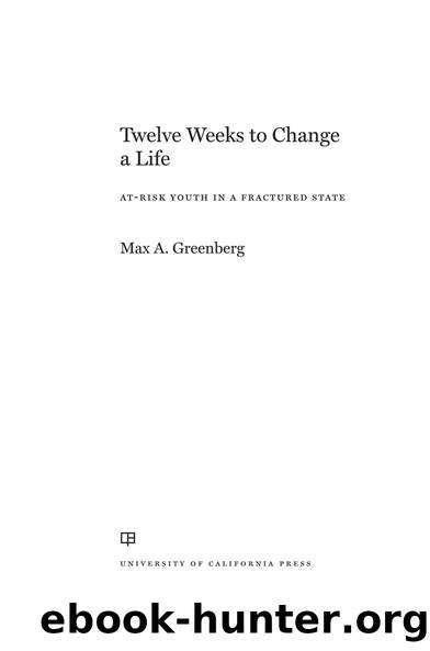 Twelve Weeks to Change a Life by Max A. Greenberg