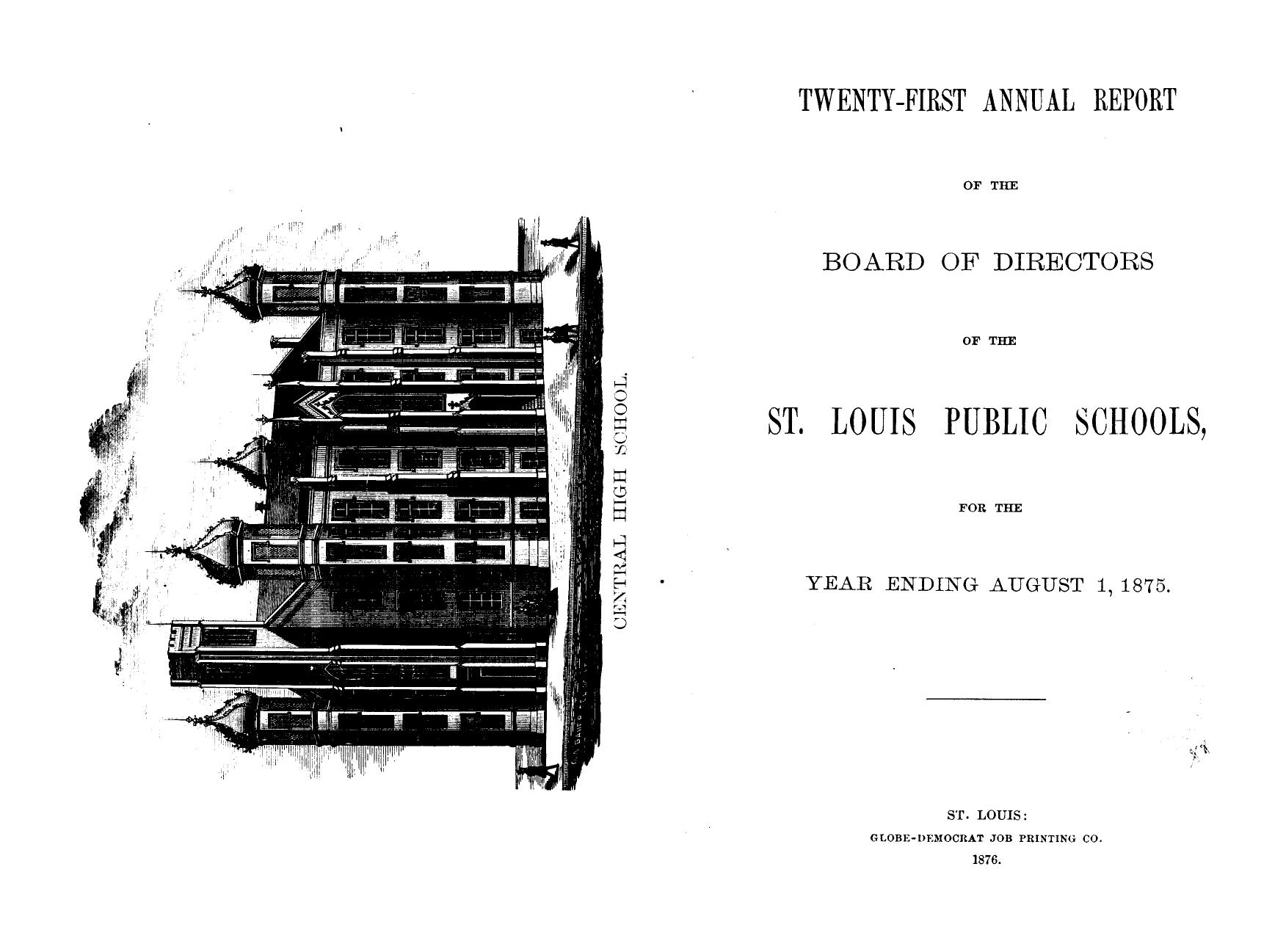 Twenty-first annual report of the board of directors of the st. louis public sch by 1876