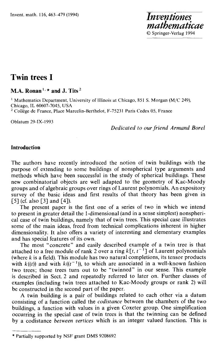 Twin trees I by Unknown