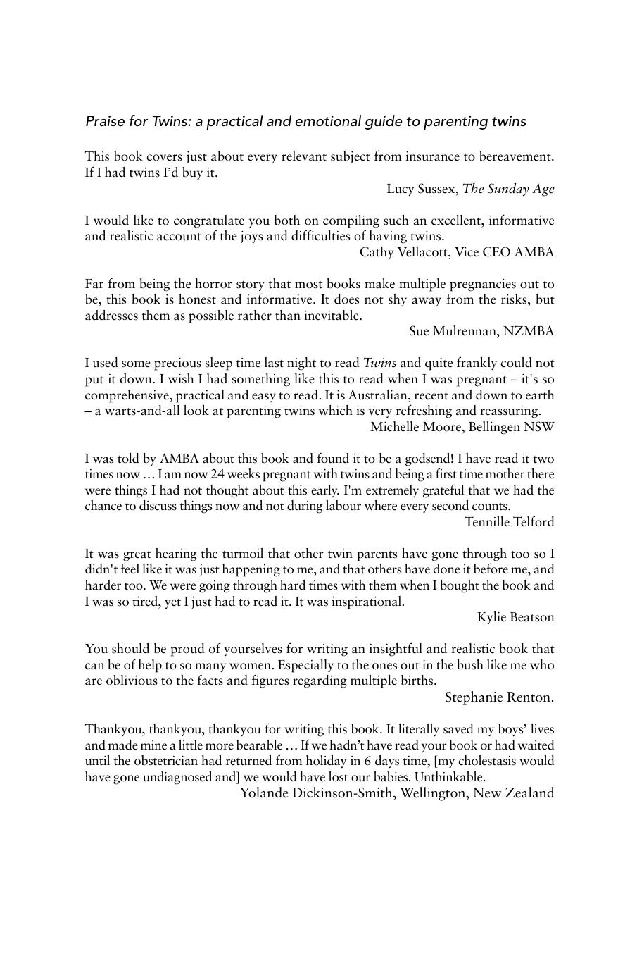 Twins: A Practical Guide to Parenting Multiples from Conception to preschool by Katrina Bowman Louise Ryan