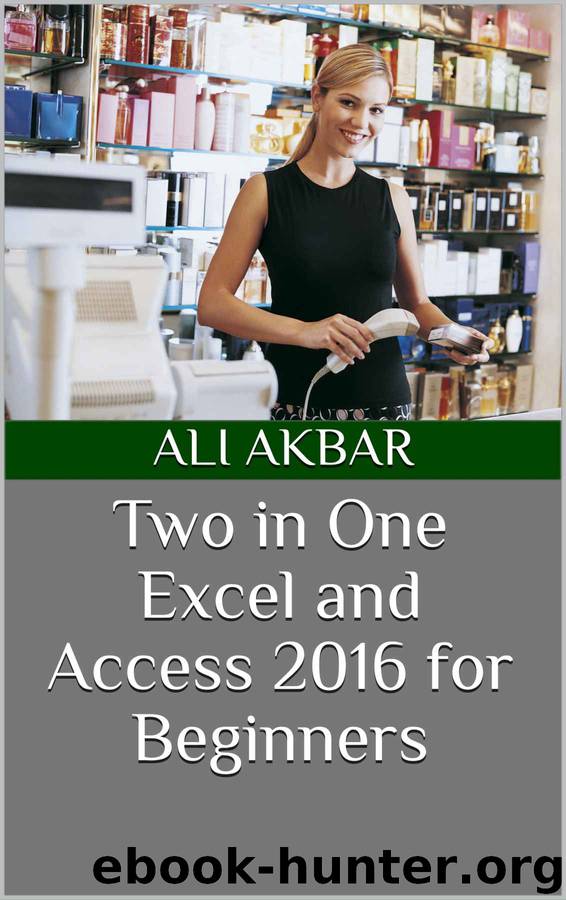 Two in One Excel and Access 2016 for Beginners by Ali Akbar