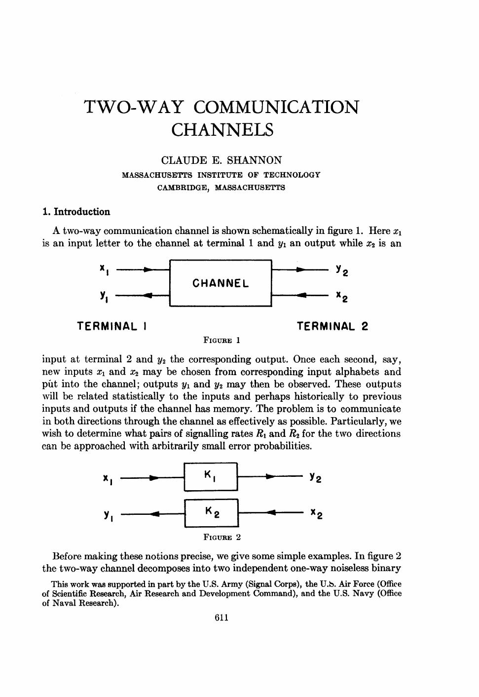 Two-Way Communication Channels by Unknown