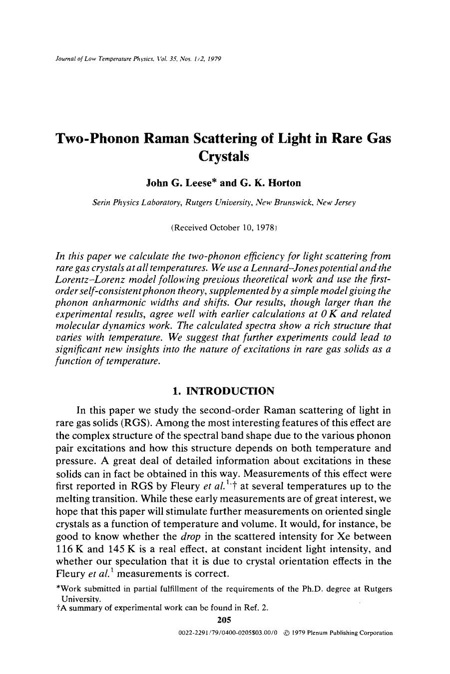 Two-phonon Raman scattering of light in rare gas crystals by Unknown