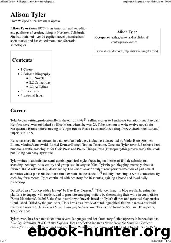 Tyler Alison - Wikipedia, the free encyclopedia by Tyler Alison