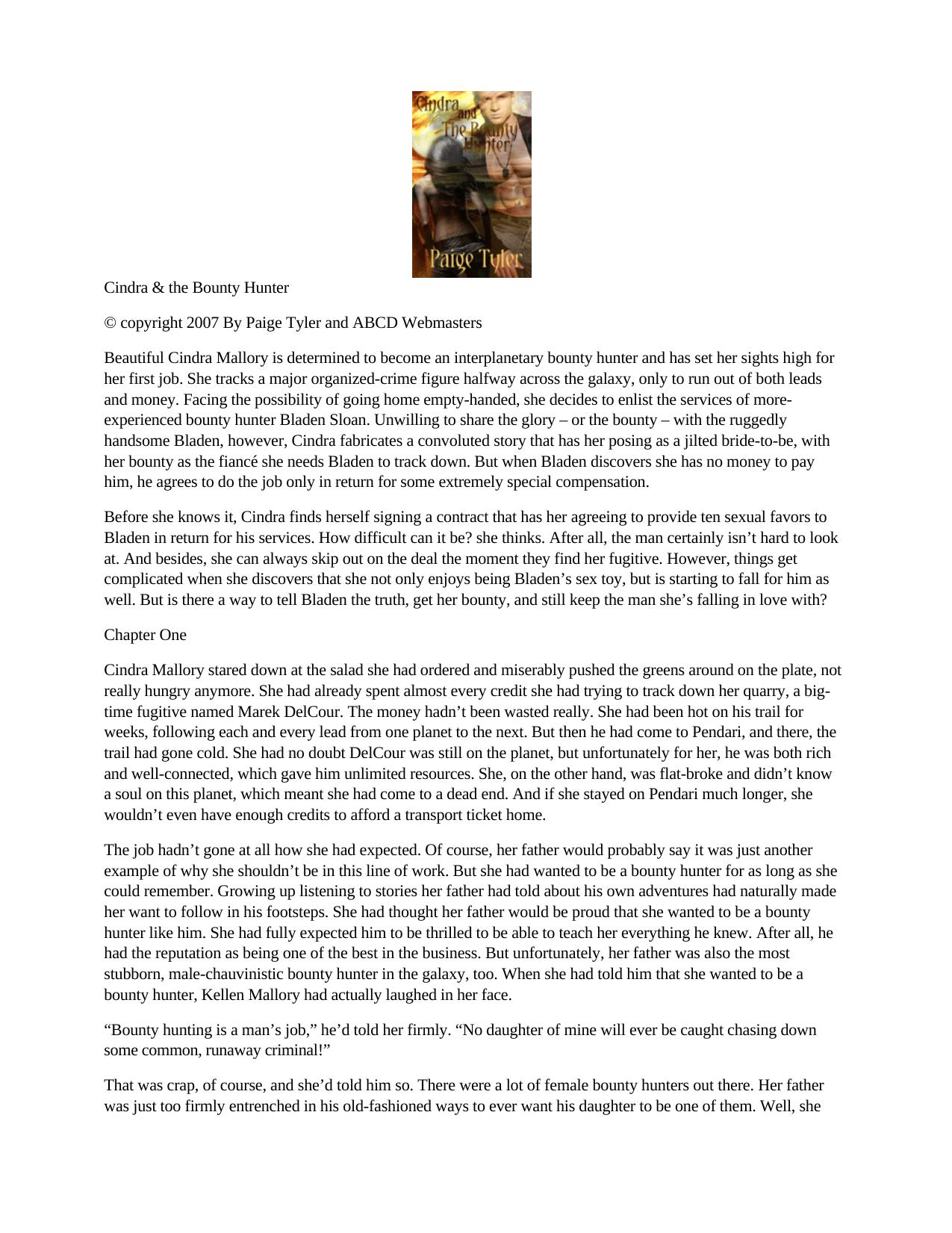 Tyler, Paige - Cindra & The Bounty Hunter.html file conversion to pdf by Windows 9x/NT/2000/XP User