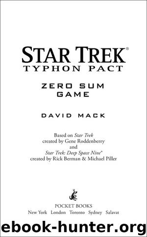Typhon Pact #1: Zero Sum Game by David Mack