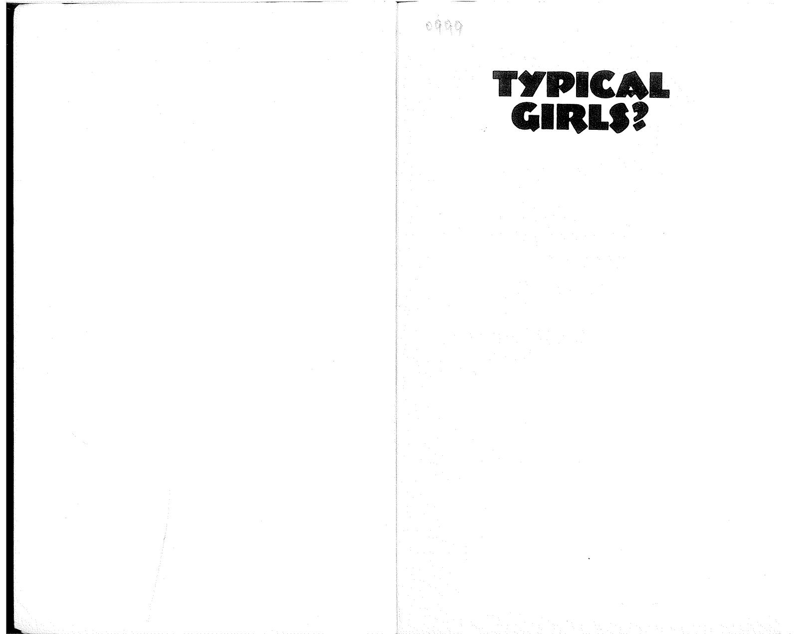 Typical girls? Young women from school to the job market by Christine Griffin